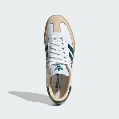Size 9.5M Adidas Samba OG ‘Cloud White/Collegiate Green/Gum’