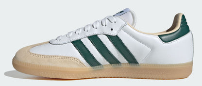 Size 9.5M Adidas Samba OG ‘Cloud White/Collegiate Green/Gum’
