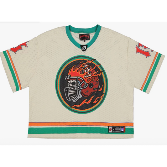 Godspeed First Down Jersey (Bone/Orange) - Mann