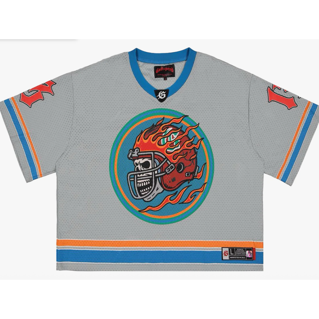 Godspeed First Down Jersey (Grey/Blue) - Mann