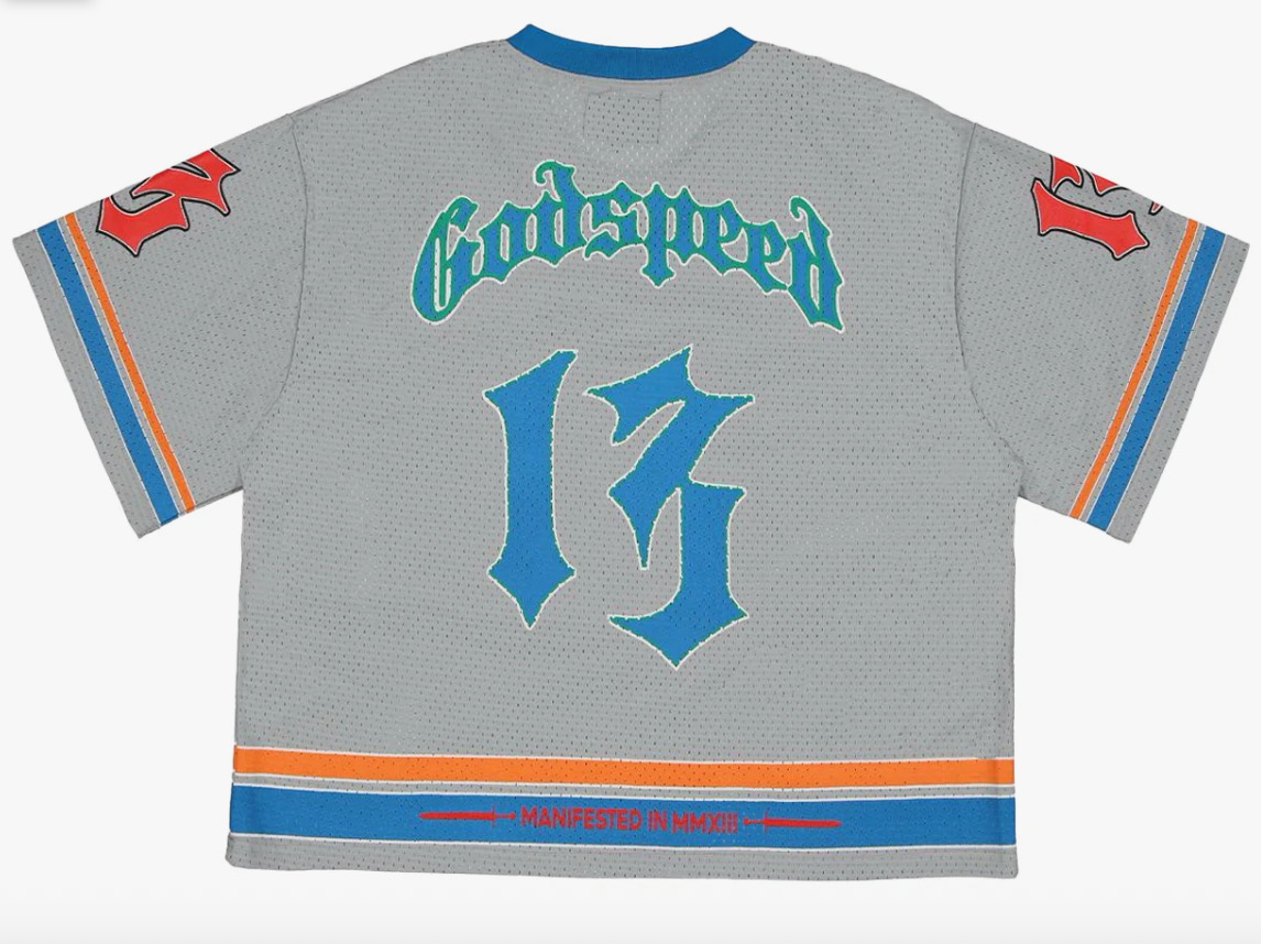 Godspeed First Down Jersey (Grey/Blue) - Mann