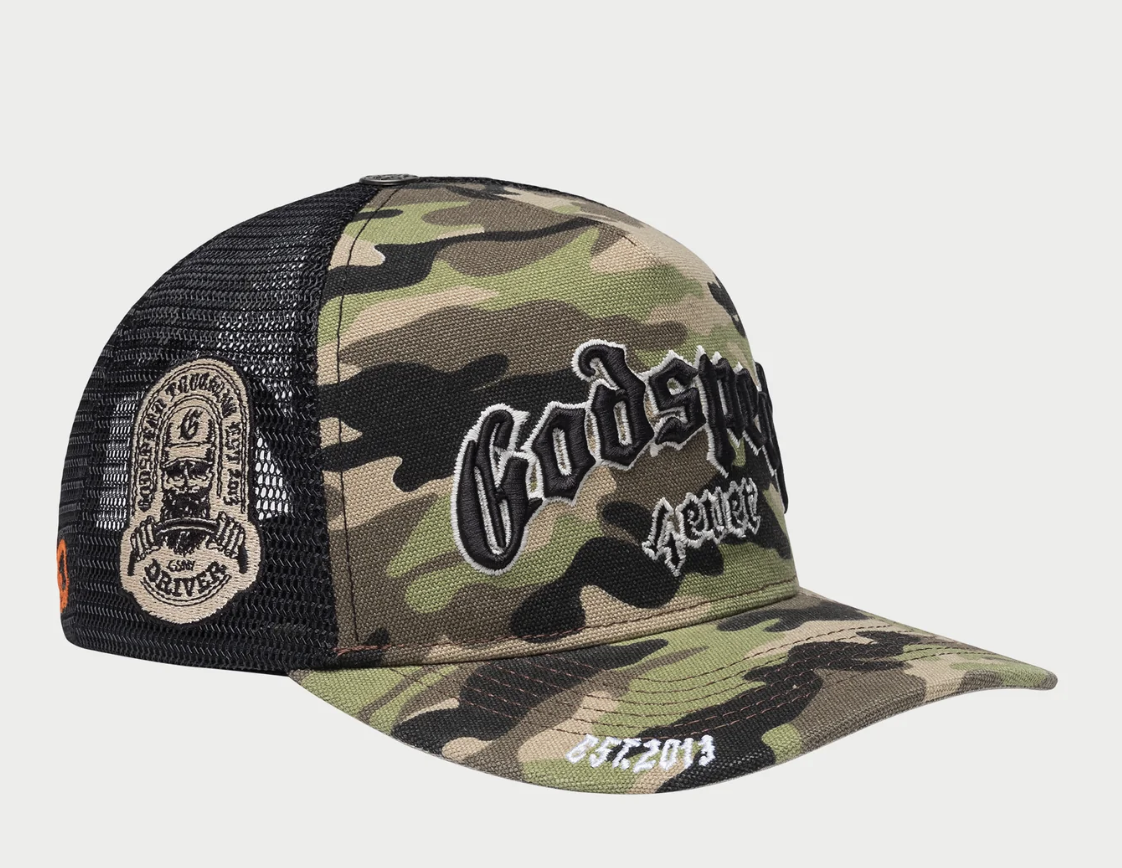 Godspeed Forever Trucker Hat (Camo) - Mann