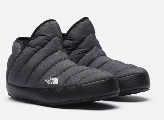 Size 9M The North Face ThermoBall Traction Bootie 'Phantom Grey Heather Print/TNF Black'