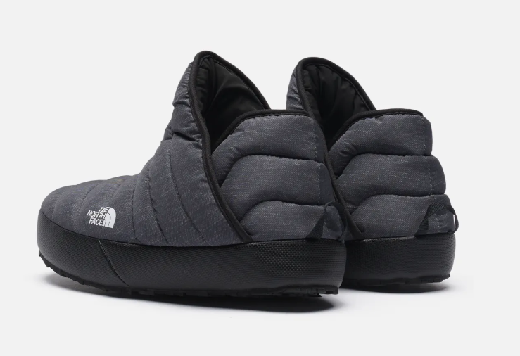 Size 9M The North Face ThermoBall Traction Bootie 'Phantom Grey Heather Print/TNF Black'