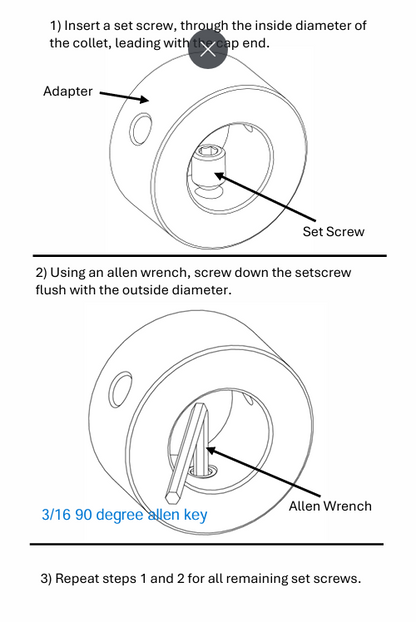 Weight It Out - Olympic Plate to Standard Bar Adapter (2" to 1")