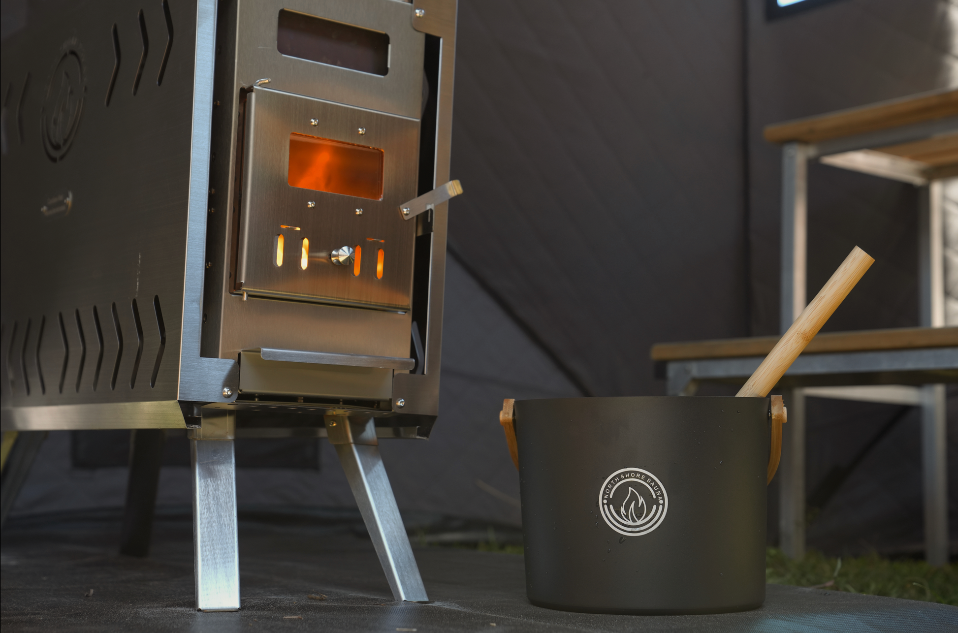 NSS Dome Sauna Tent Premium Package (8-person) - Mann