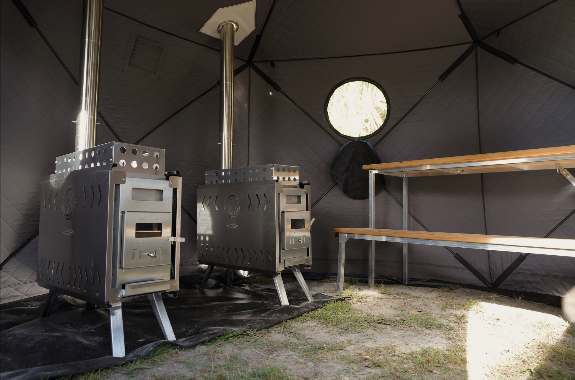 NSS Dome Sauna Tent Premium Package (8-person) - Mann