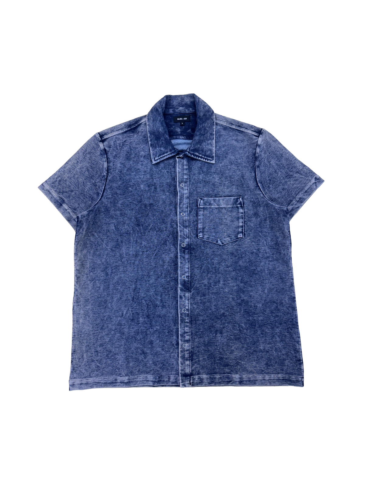 glee + co Short Sleeve Indigo Button Down