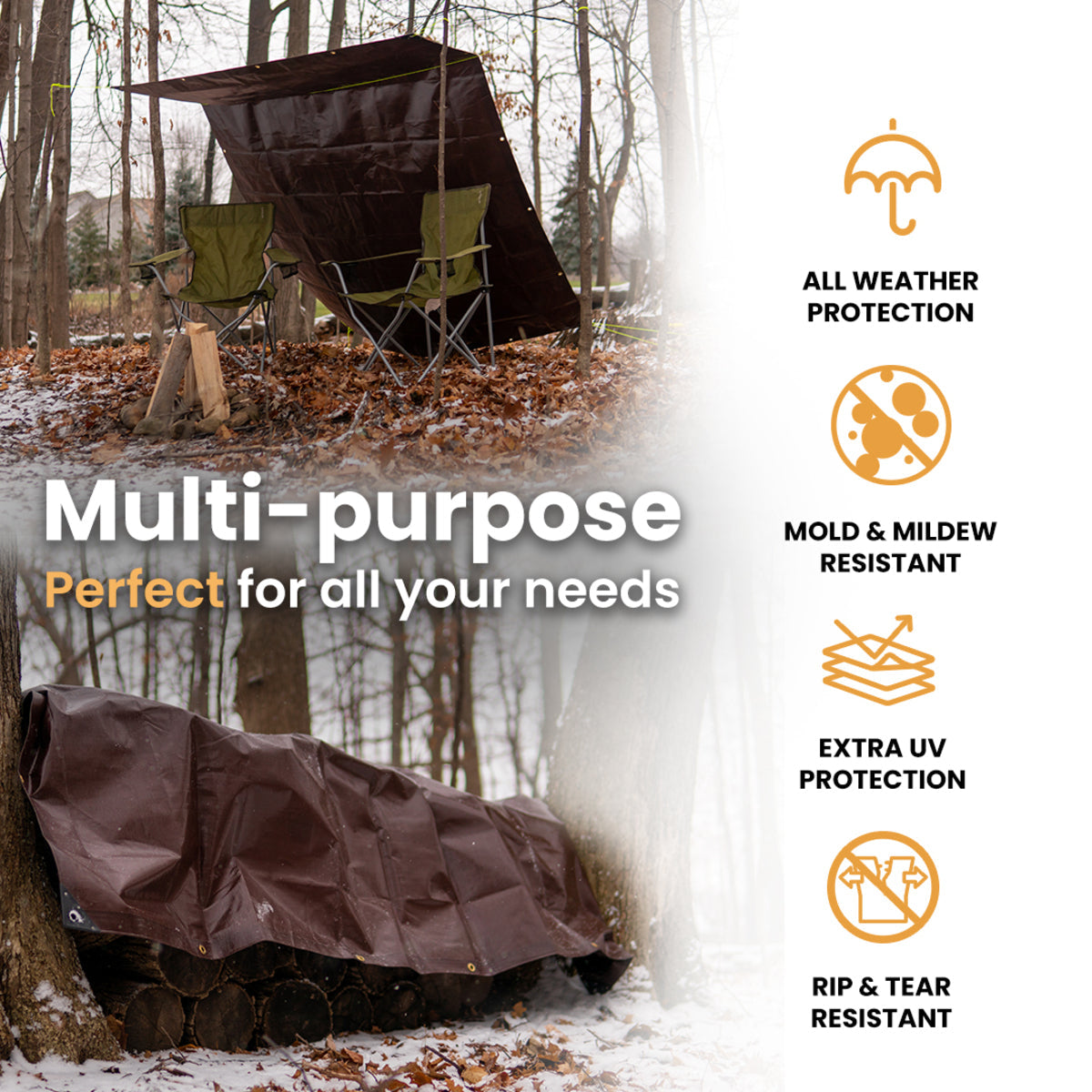 WDO 14’ x 16’ Super Heavy Duty Poly Tarp