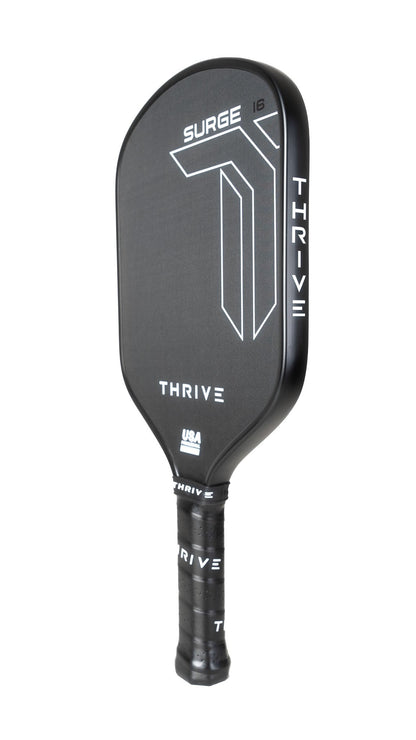 Thrive Pickleball Surge 16 MM (ALL COURT SERIES) Includes Lead Weights, Paddle Eraser, Key Chain, and Weight Card. (RECOMMENDED SWING WEIGHT 117-118) - Mann