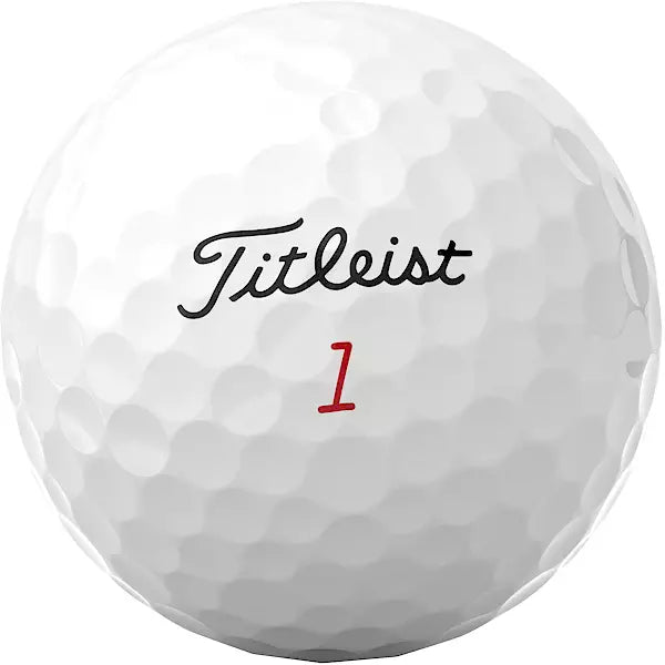 Titleist white golf ball with red number 1, ideal for men's sports accessories
