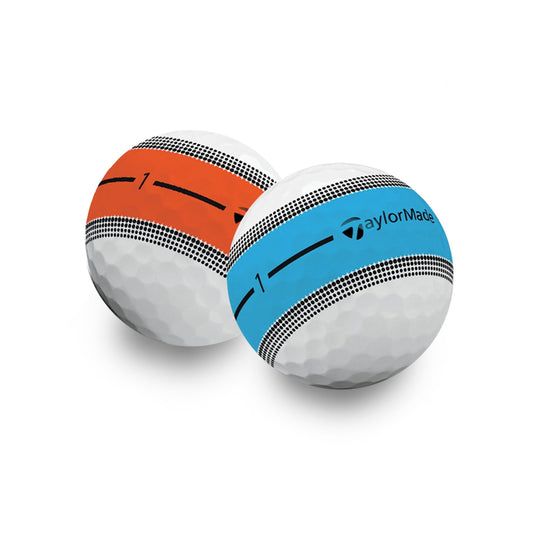 Taylormade Mint/Near Mint Tour Response Stripe Golf Balls Assorted Colors - 1 Dozen