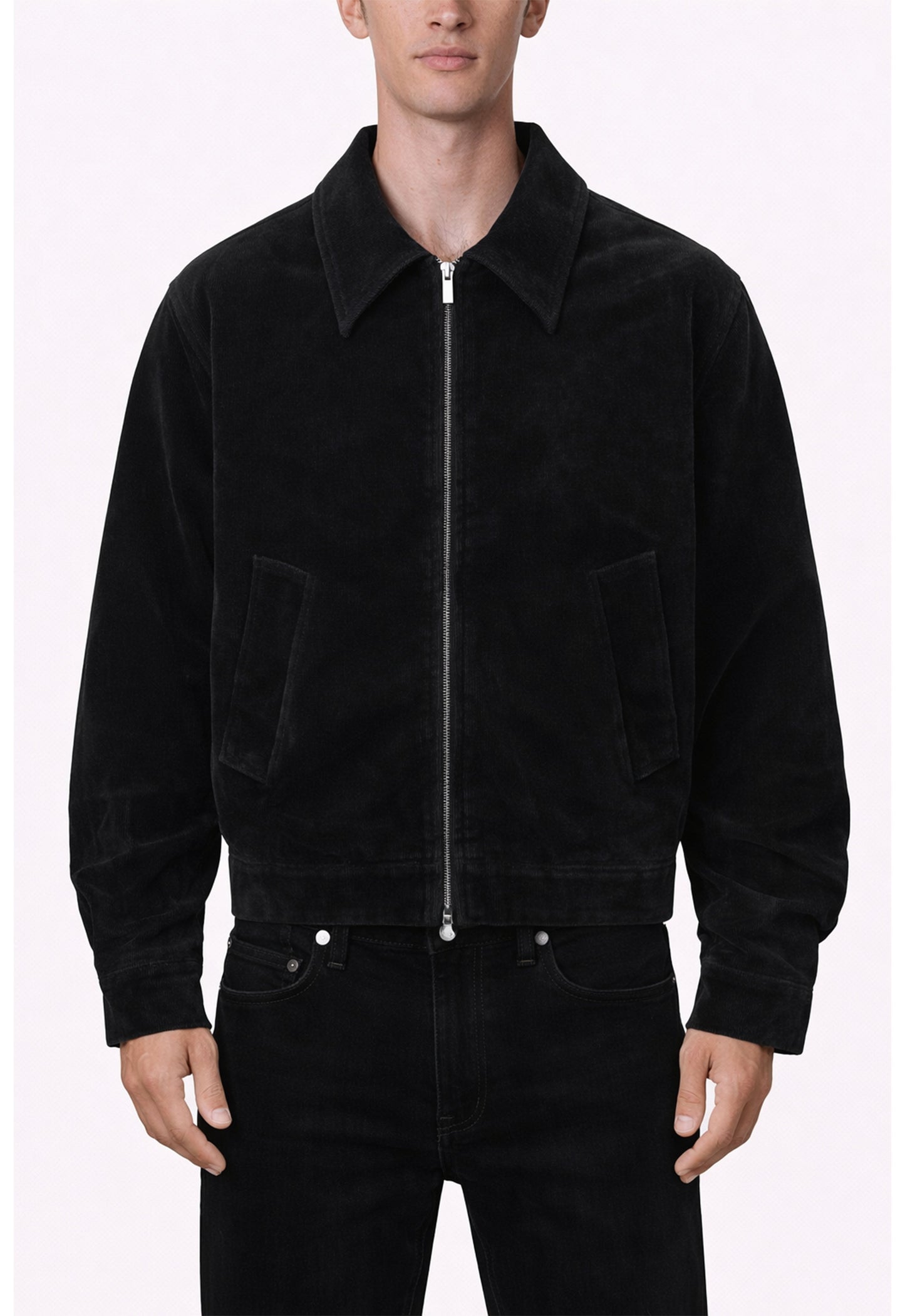 UNDEVELOPED Noir Suede Work Jacket