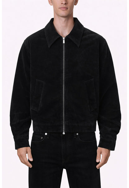 UNDEVELOPED Noir Suede Work Jacket