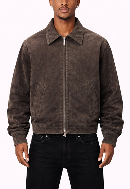UNDEVELOPED Brown Suede Work Jacket