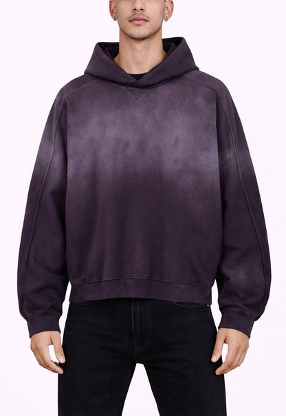 UNDEVELOPED Plum Contrast Panel Hoodie