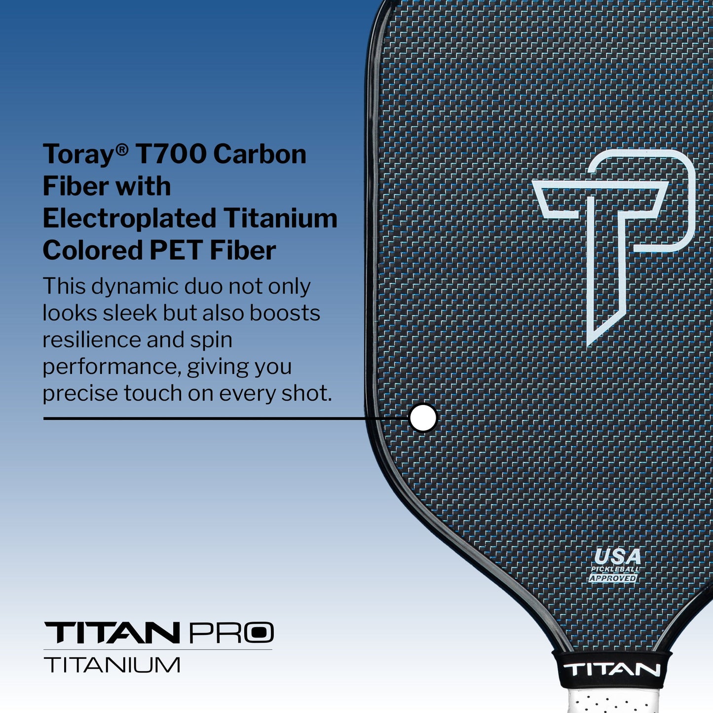 Titan Pickleball Pro Titanium 16L - Mann