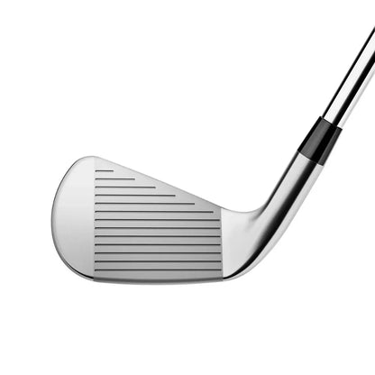 Titleist 2025 T150 iron club face, sleek silver design, premium golf gear for men