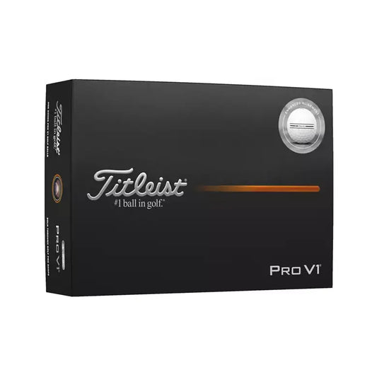 Titleist 2025 Pro V1 Enhanced Alignment Dozen White Golf Balls