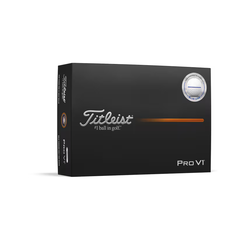 Titleist 2025 Pro V1 Performance Alignment Blue Line Golf Balls