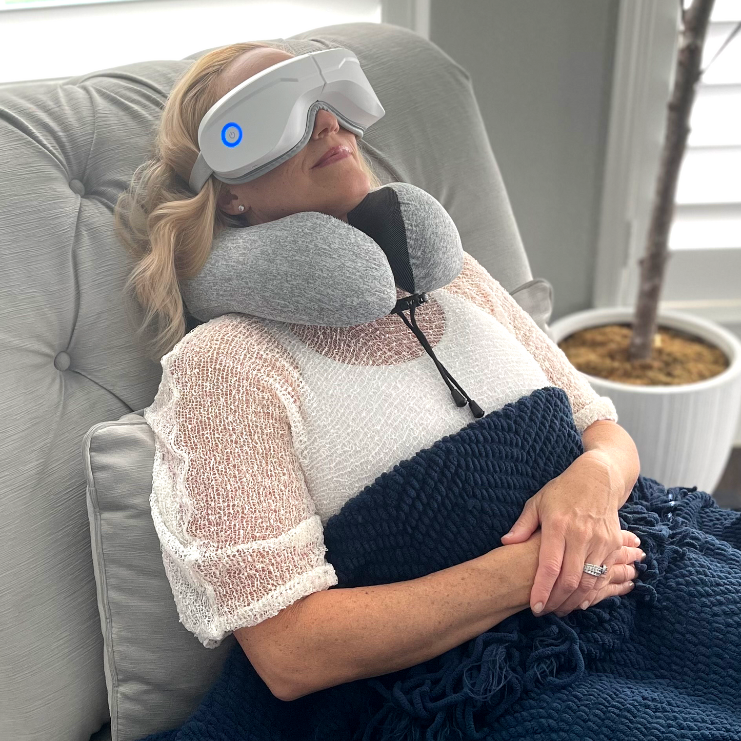 iReliev Memory Foam Travel Pillow