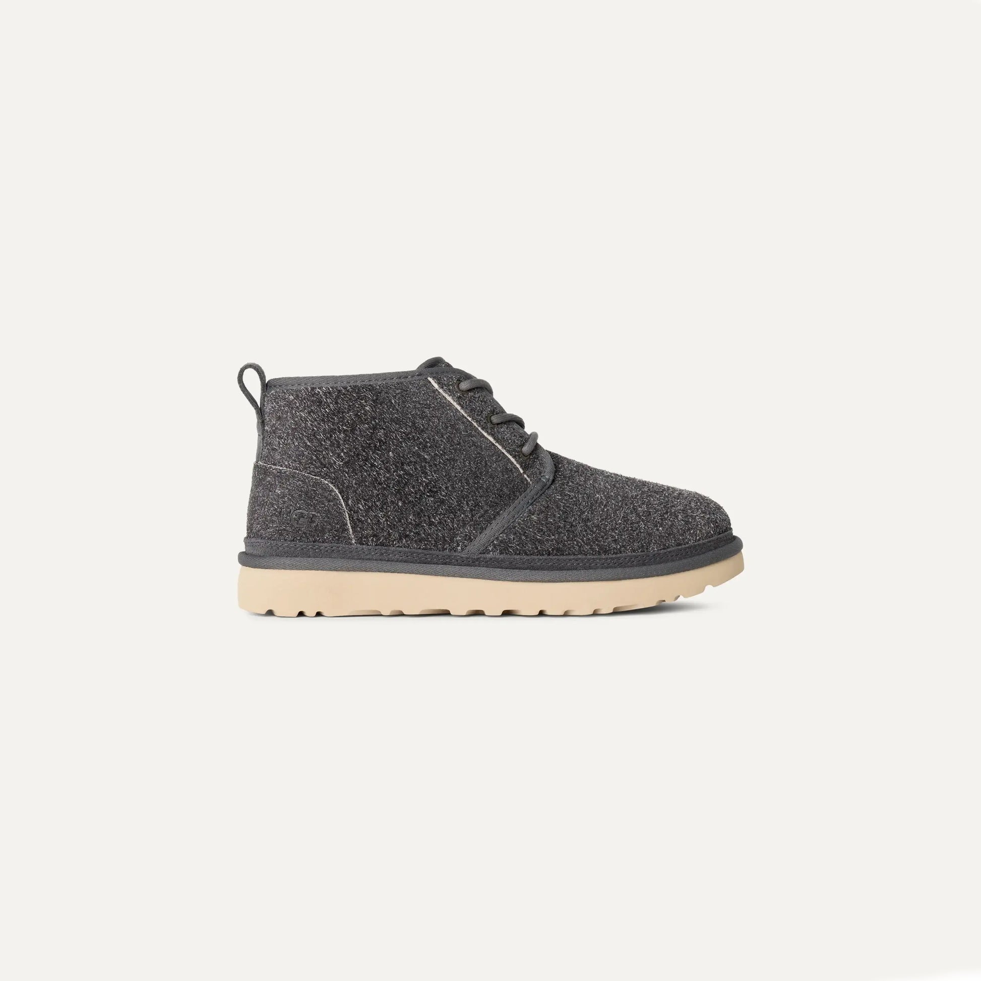 Size 10M UGG Neumel Shaggy Suede Boot 'Dark Grey'