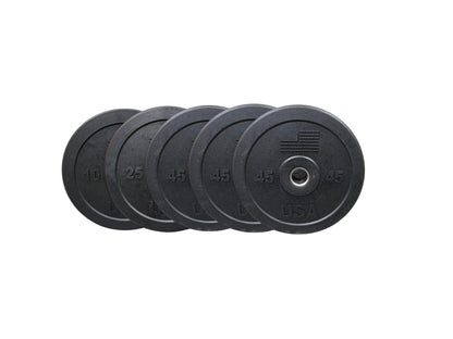 HomeGrown Lifting USA Bumper Plate Set