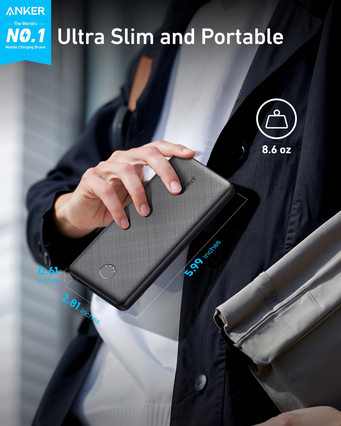 Anker 313 Power Bank (PowerCore 10K) - Mann
