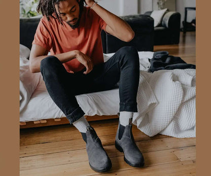 Blundstone 1910 Originals Suede Boots - Steel Grey