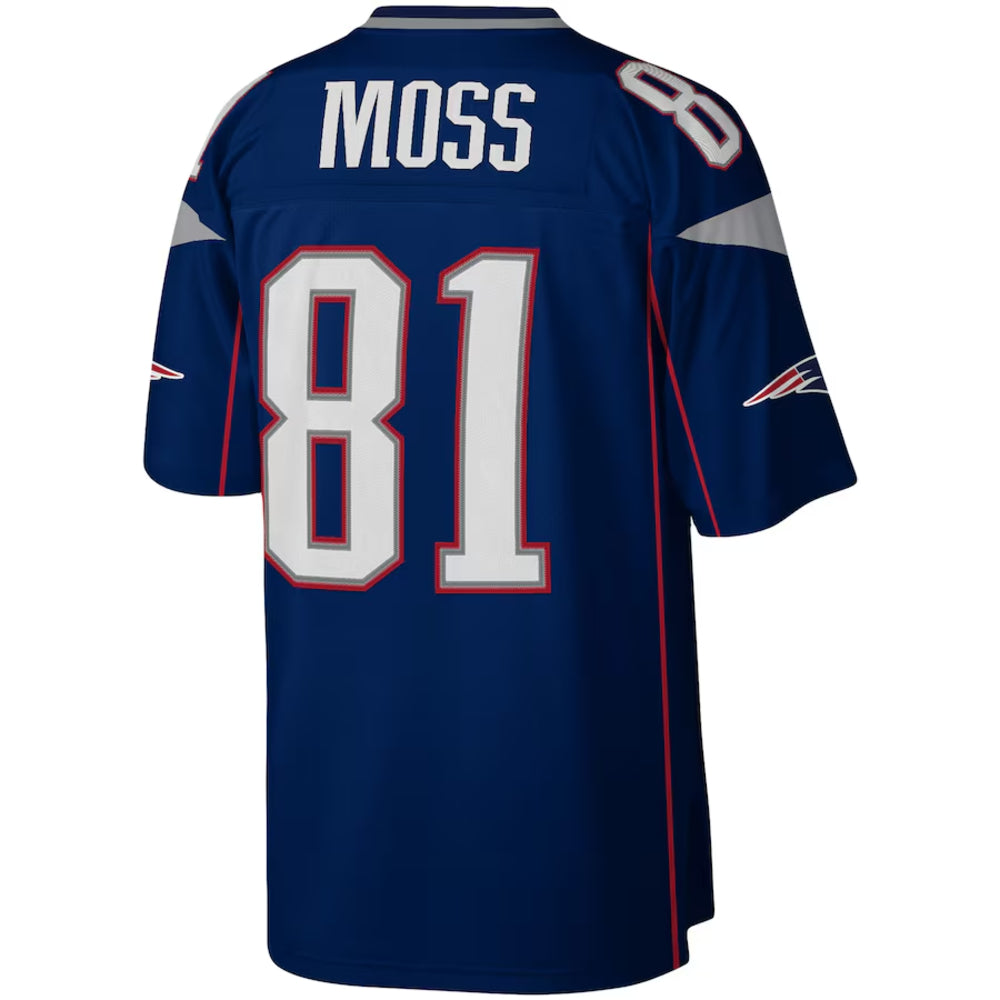 Size S New England Patriots - Randy Moss 2007 Navy Legacy Jersey