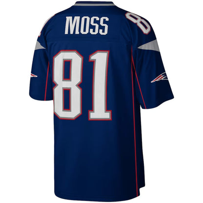 Size S New England Patriots - Randy Moss 2007 Navy Legacy Jersey