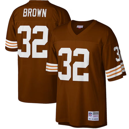Cleveland Browns - NFL Jim Brown 1963 Brown Jersey - Mann