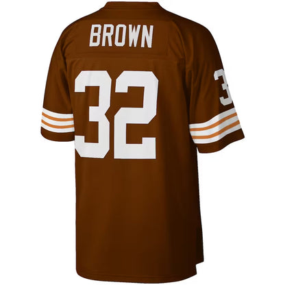 Cleveland Browns - NFL Jim Brown 1963 Brown Jersey - Mann