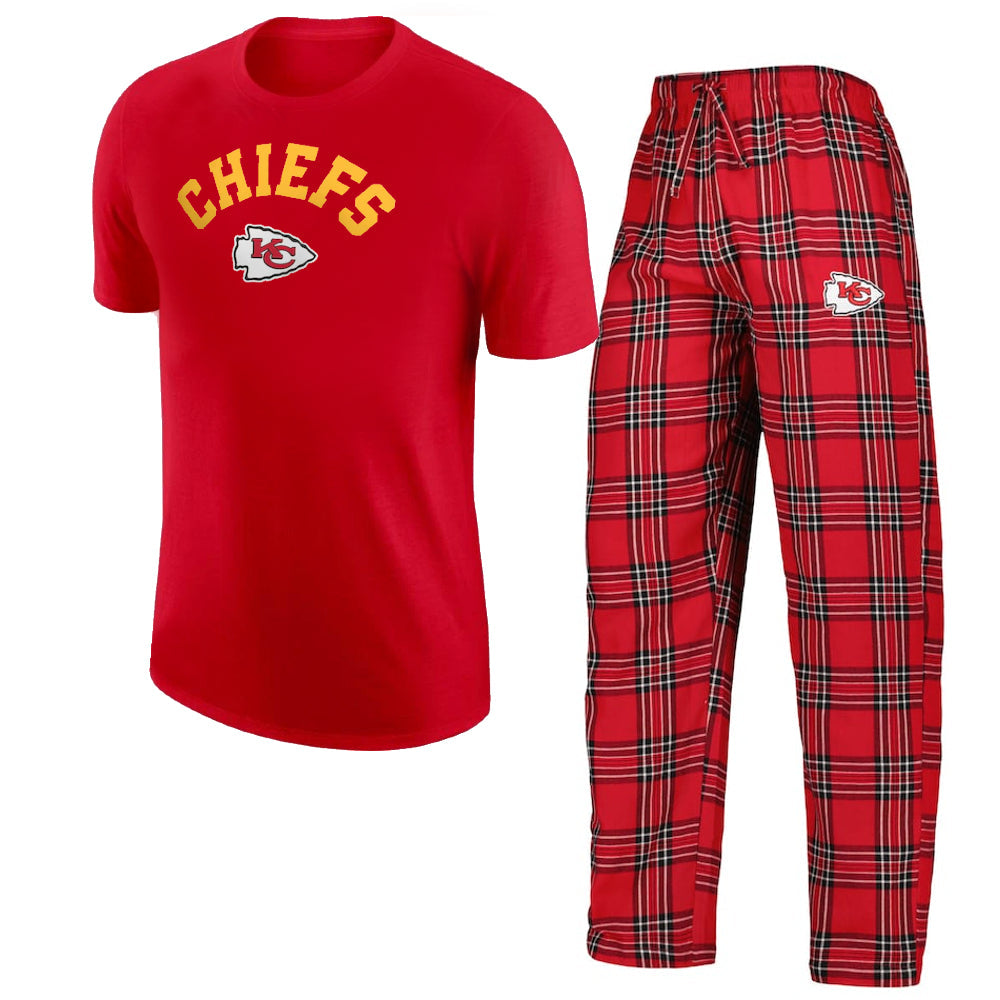 Kansas City Chiefs - Badge Top & Pant Pajama Set - Mann
