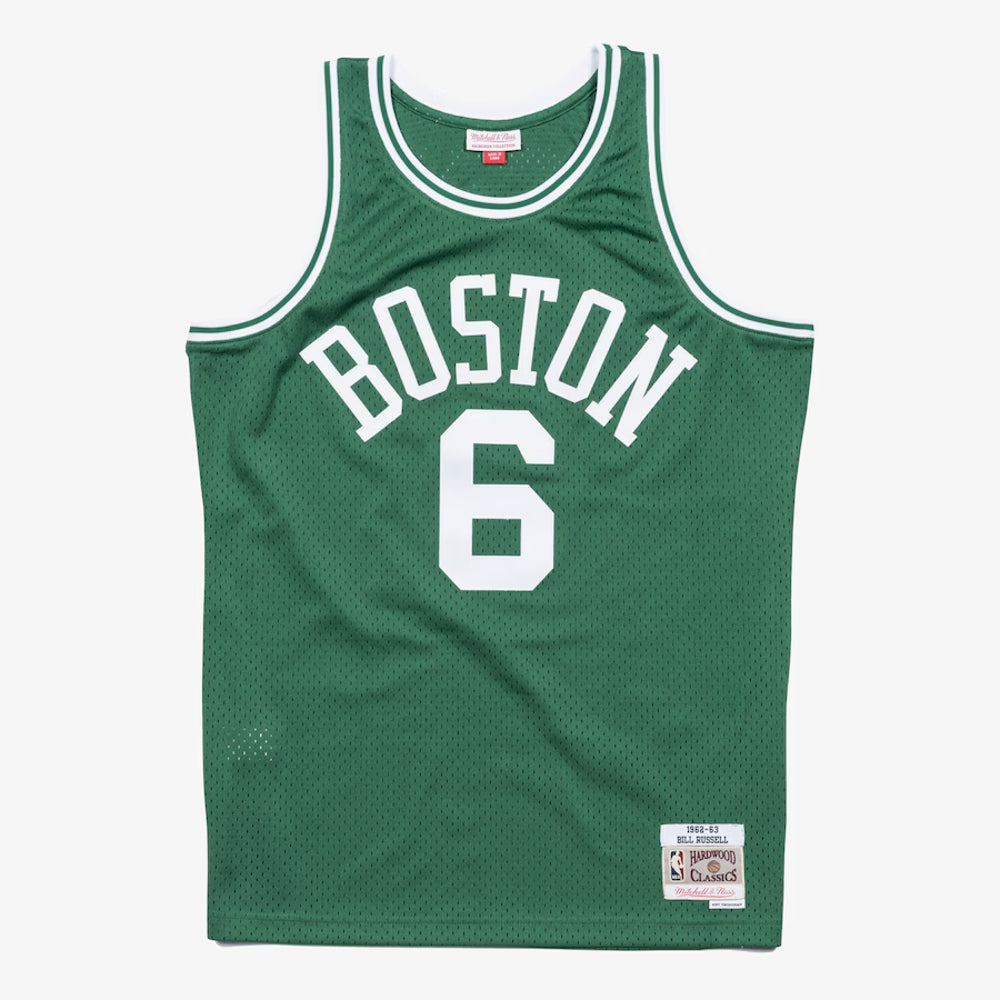 Size XS Boston Celtics - Bill Russell 1962 Kelly Swingman Jersey