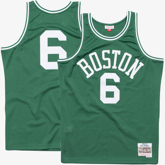 Size XS Boston Celtics - Bill Russell 1962 Kelly Swingman Jersey