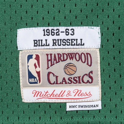 Size XS Boston Celtics - Bill Russell 1962 Kelly Swingman Jersey