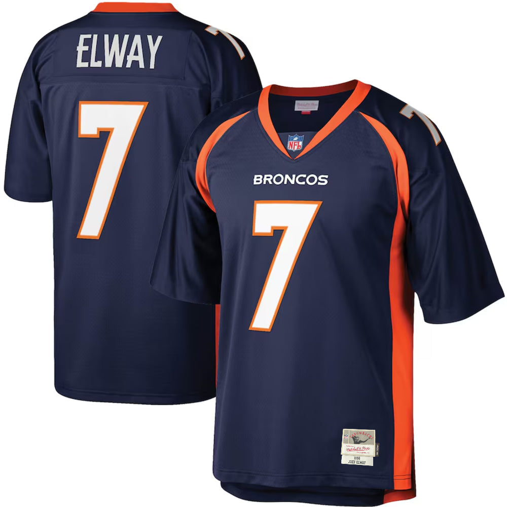 Size XS Denver Broncos - John Elway 1998 Navy Legacy Jersey