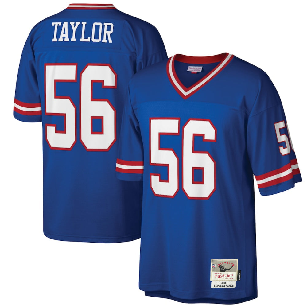 New York Giants - Lawrence Taylor 1986 Royal Legacy Player Men's Jersey - Mann