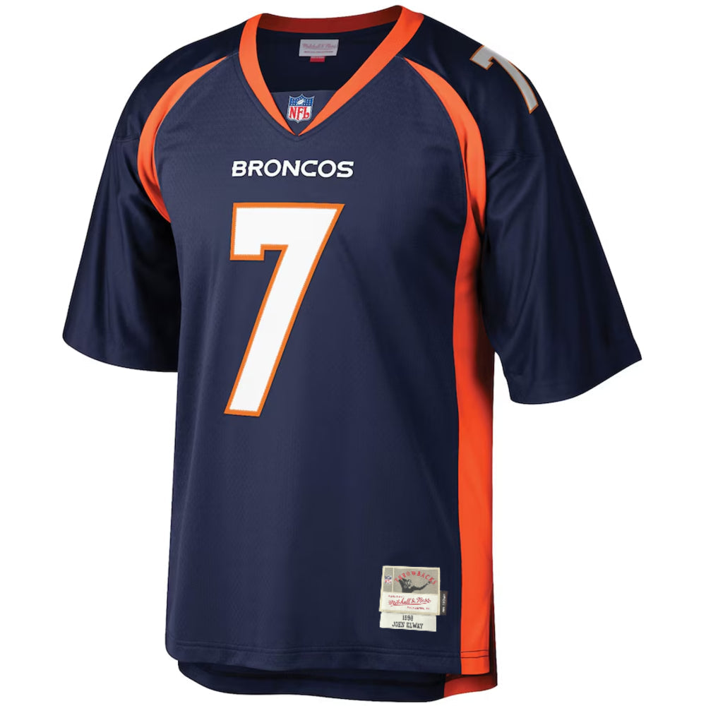 Size XS Denver Broncos - John Elway 1998 Navy Legacy Jersey