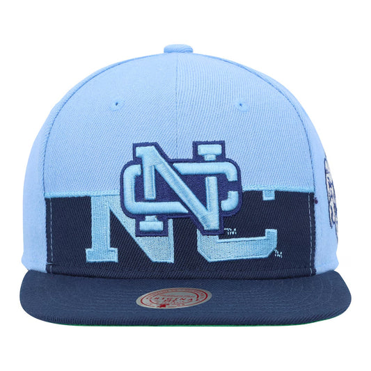 North Carolina Tar Heels - NCAA Half And Half Snapback Hat - Mann