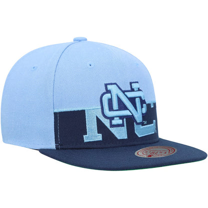 North Carolina Tar Heels - NCAA Half And Half Snapback Hat - Mann