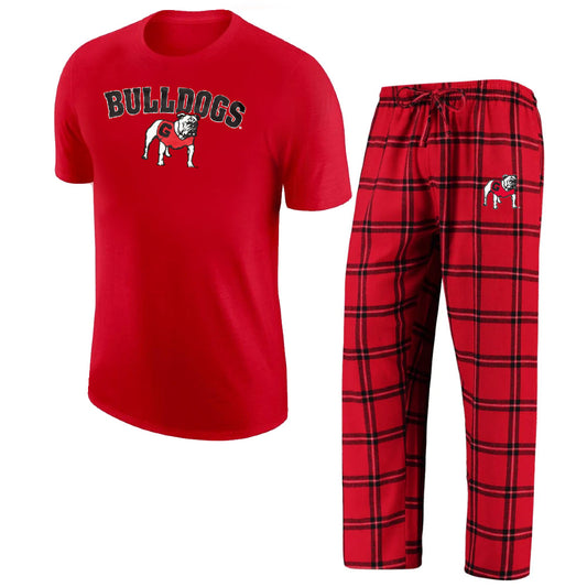 Georgia Bulldogs - Badge Top & Pant Pajama Set - Mann