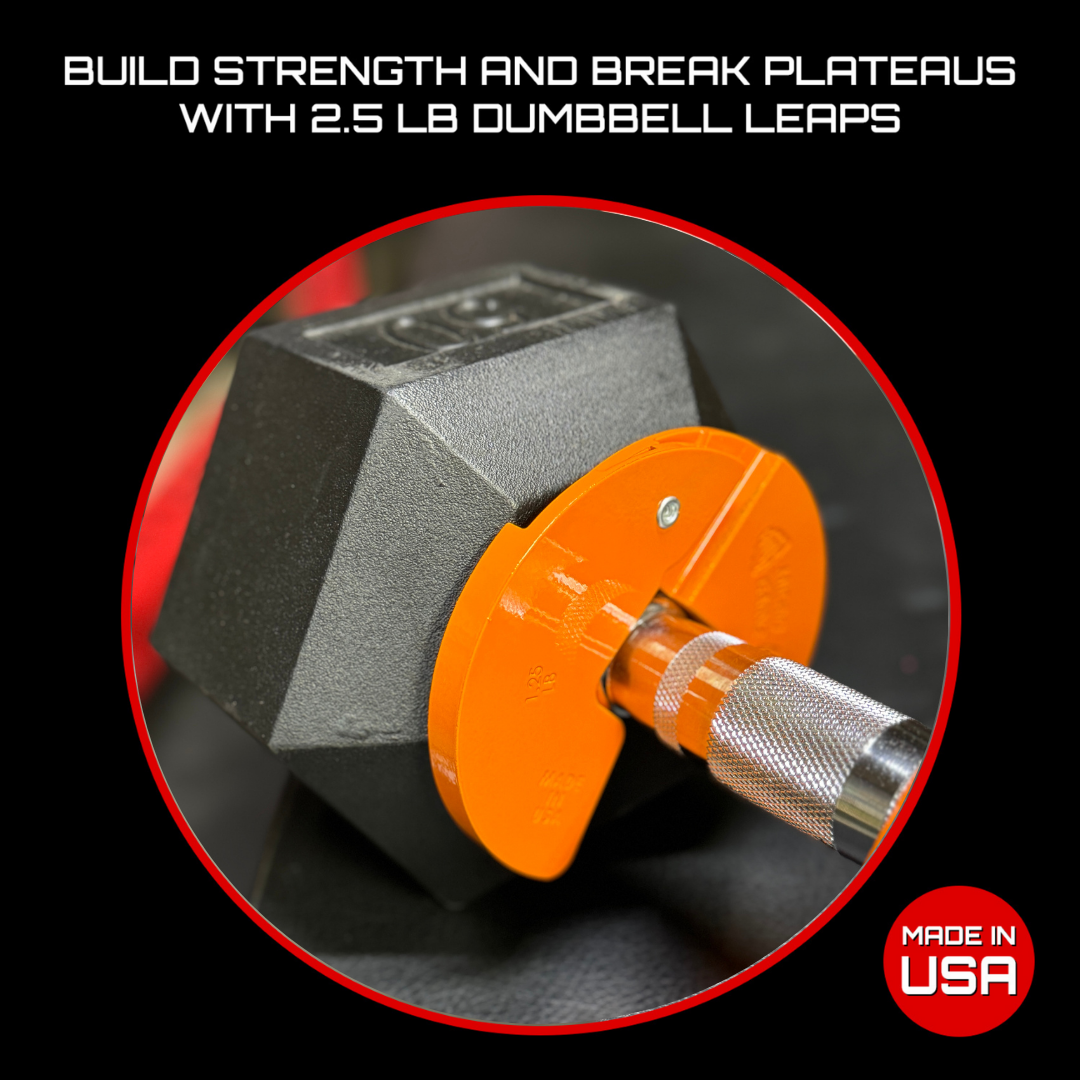 Micro Gainz Orange 1.25LB Dumbbell Fractional Weight Plates