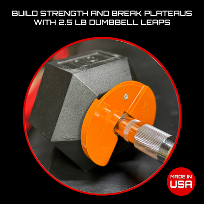 Micro Gainz Orange 1.25LB Dumbbell Fractional Weight Plates