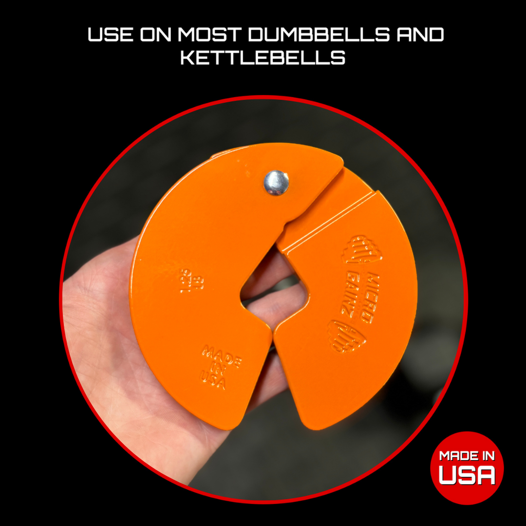 Micro Gainz Orange 1.25LB Dumbbell Fractional Weight Plates