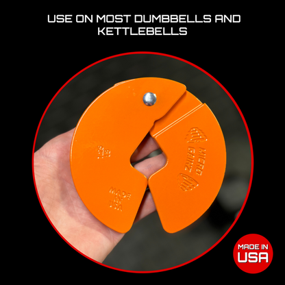 Micro Gainz Orange 1.25LB Dumbbell Fractional Weight Plates