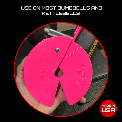 Micro Gainz Pink 2.5LB Dumbbell Fractional Weight Plates