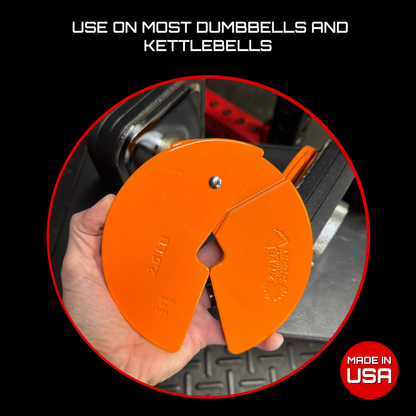 Micro Gainz Orange 2.5LB Dumbbell Fractional Weight Plates