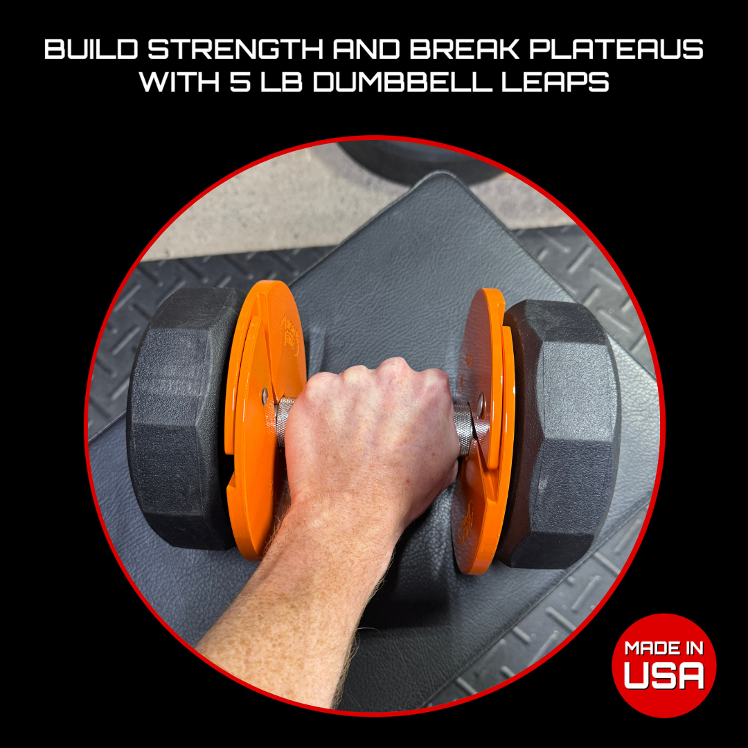 Micro Gainz Orange 2.5LB Dumbbell Fractional Weight Plates